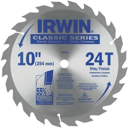 Irwin 10" 24T Classic Blade 15070 Unit EACH Overstock 17537775